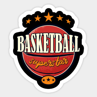 Basketball Vintage Sport Design BBall Sticker